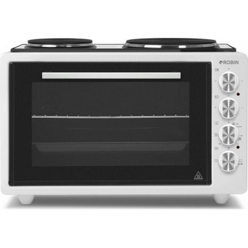 Robin ZK-25 Ηλεκτρικό Φουρνάκι 42lt με 2 Εστίες